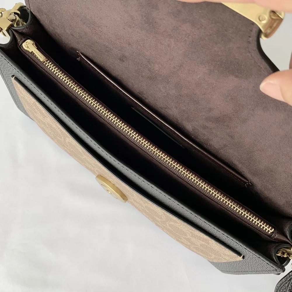 Coach color-block crossbody bag